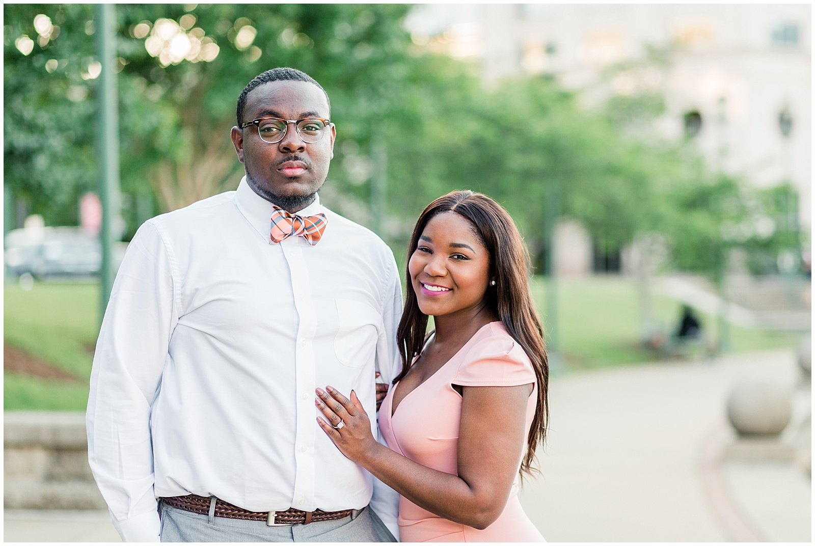 Dominique & Ashley | A City Center Newport News Engagement Session